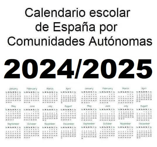 calendario escolar 2024/2025