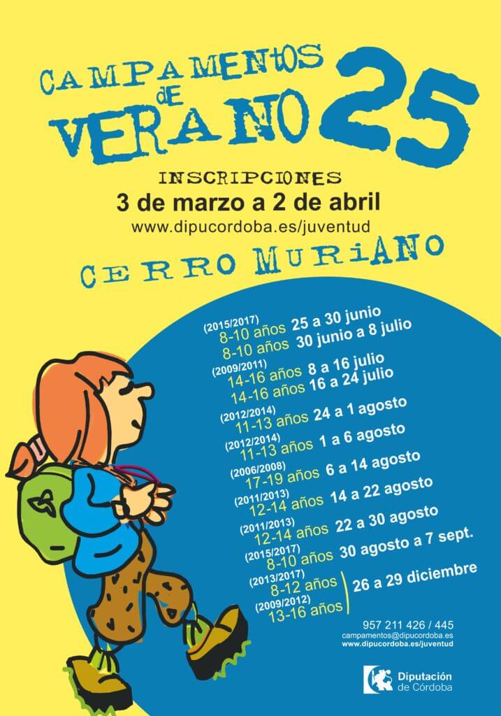 campamentos de verano cerro muriano 2025 fechas