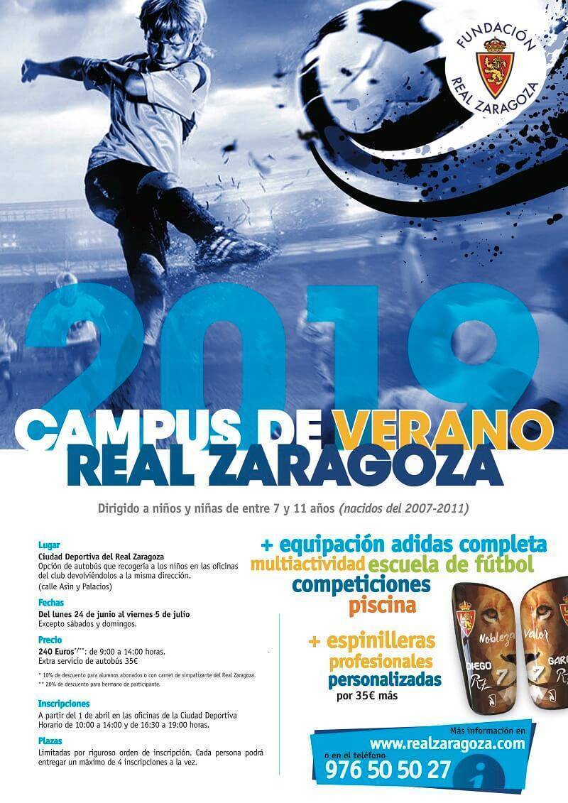 campus de verano 2019 real zaragoza