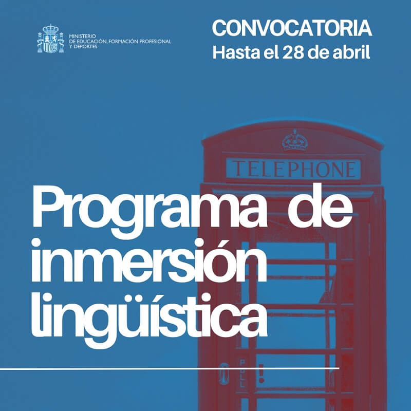 convocatoria programa inmersion linguistica 2024
