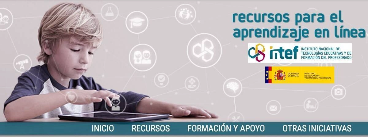 recursos para el aprendizaje en linea del intef